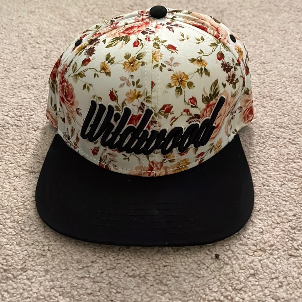 Wildwood NJ Floral Snapback Hat